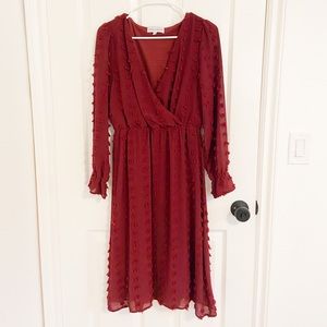 Gorgeous wine colored dress